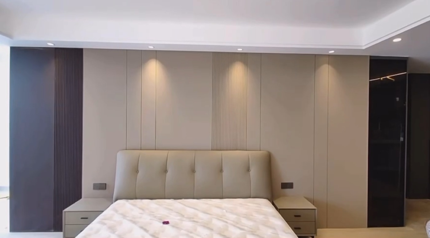 Skin-touch matte wall panel design 60