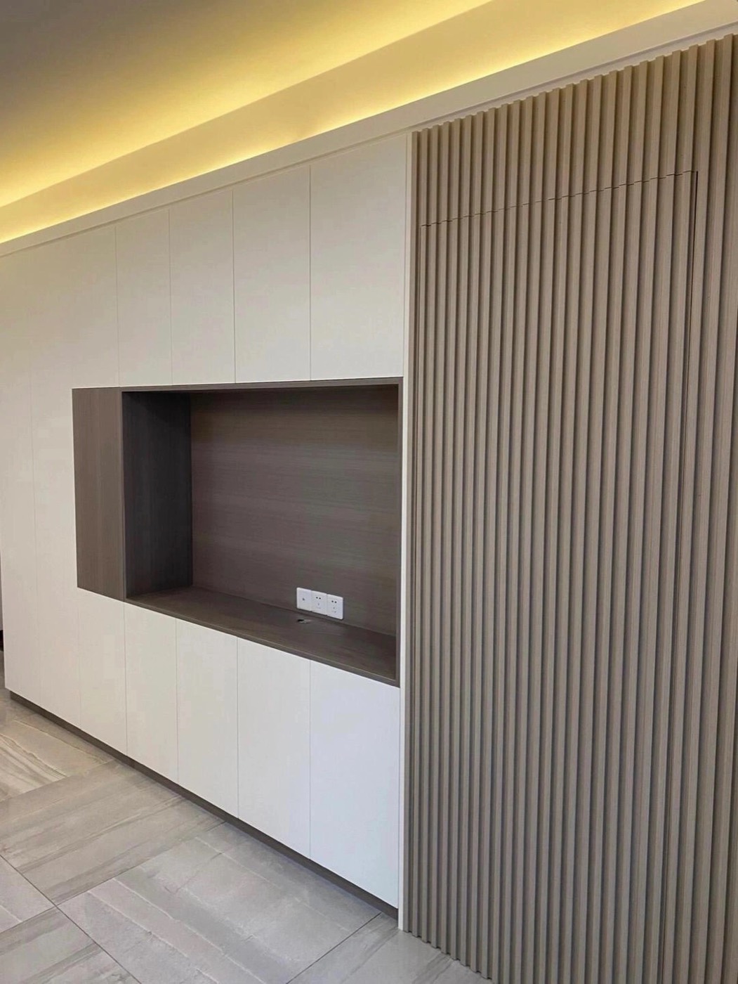 Wood grain wall panel design 26