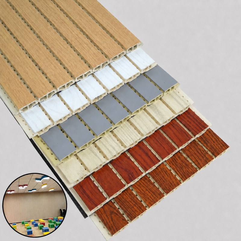 Acoustic Fluted WPC Wall Panel 210 × 12 mm — WPC bamboo-wood fibre fluted wall panel, VIGOU factory